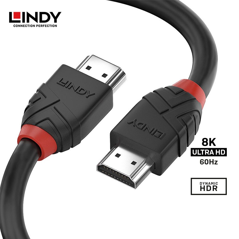 Lindy HDMI Cable Black Line 8K60Hz - 36770 36771 36772