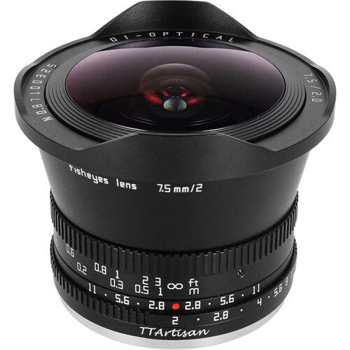 TTArtisan 7.5mm f/2 Fisheye Lens - Black