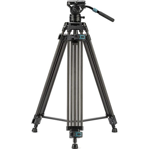 Fotopro DV-3C Heavy Duty Fluid Head Video Carbon Fiber Tripod