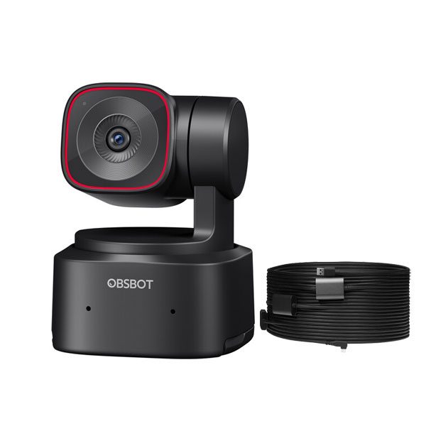 OBSBOT Tiny 2 With 20m USB-A to USB-C 3.0 Data-Only Cable